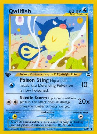 Neo Revelation Qwilfish #49