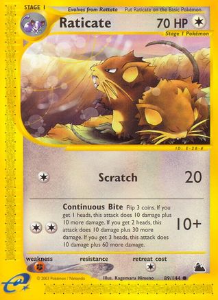 Skyridge Raticate #089