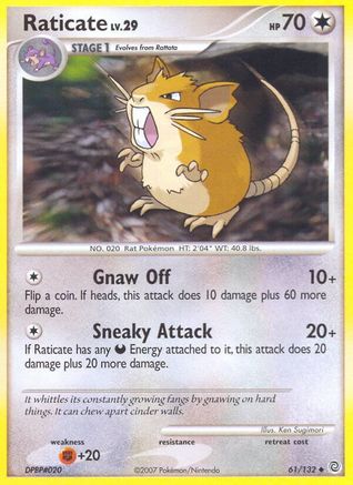 Secret Wonders Raticate #61