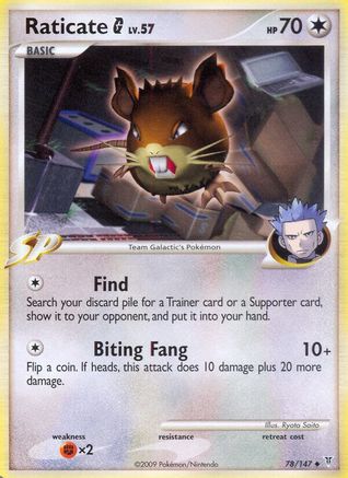 Supreme Victors Raticate G #78
