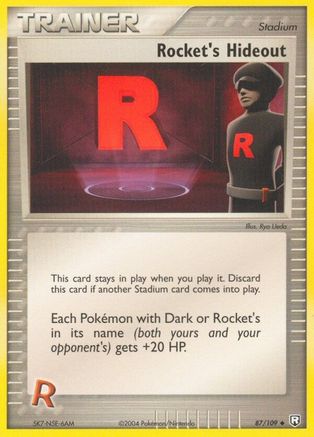 Team Rocket Returns Rocket's Hideout #87