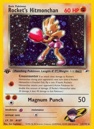 Gym Heroes Rocket's Hitmonchan #011