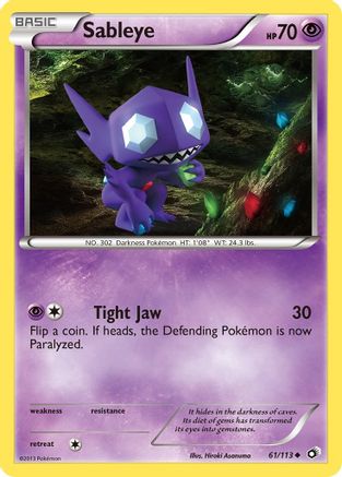 Legendary Treasures Sableye #61