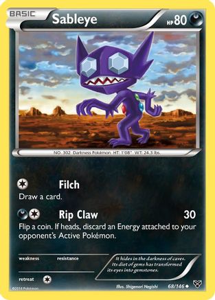 XY Base Set Sableye #68