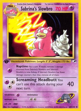 Gym Heroes Sabrina's Slowbro #060