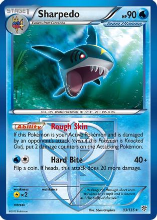 Plasma Storm Sharpedo (Team Plasma) #33