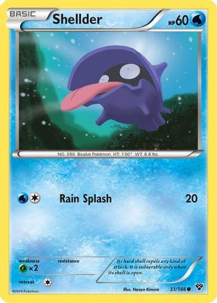 XY Base Set Shellder #31