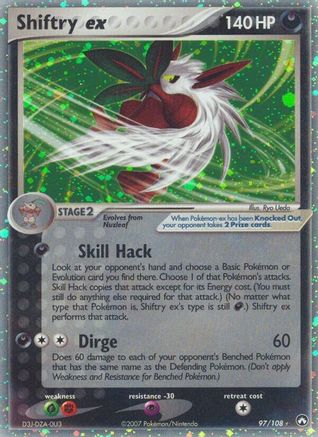 Power Keepers Shiftry ex #97