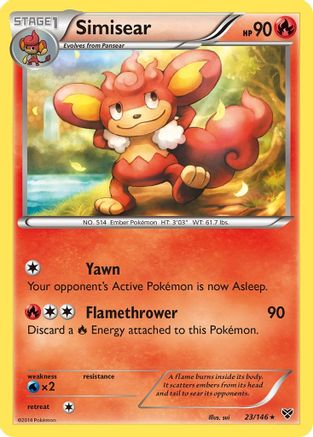 XY Base Set Simisear #23