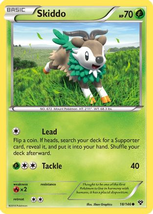XY Base Set Skiddo #18