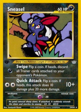 Neo Revelation Sneasel #24
