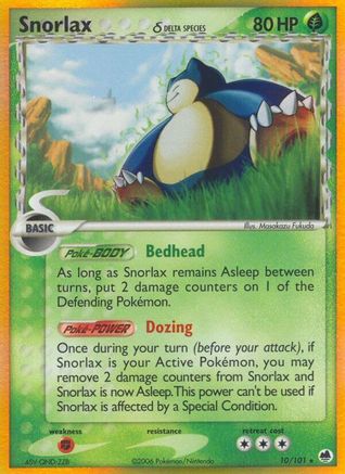 Dragon Frontiers Snorlax (Delta Species) #10