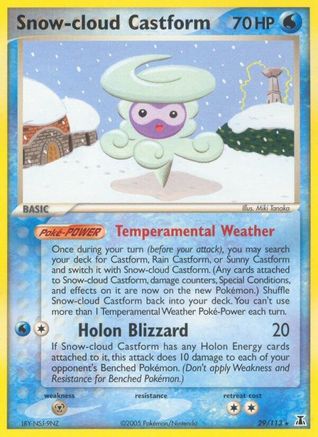 Delta Species Snow-cloud Castform #29