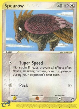 Sandstorm Spearow #81