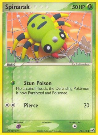 Unseen Forces Spinarak #75