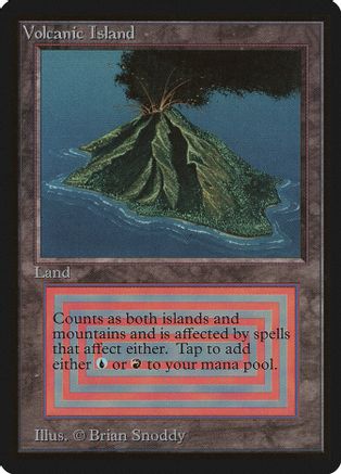 MTG Volcanic Island 3ED-