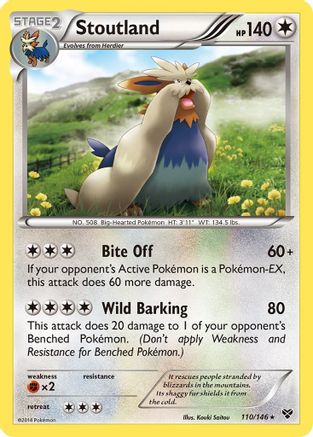 XY Base Set Stoutland #110