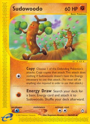 Aquapolis Sudowoodo #036