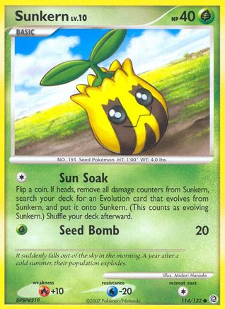 Secret Wonders Sunkern #114