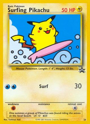 WoTC Promo Surfing Pikachu #28