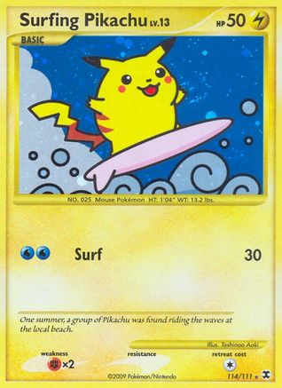 Rising Rivals Surfing Pikachu #114