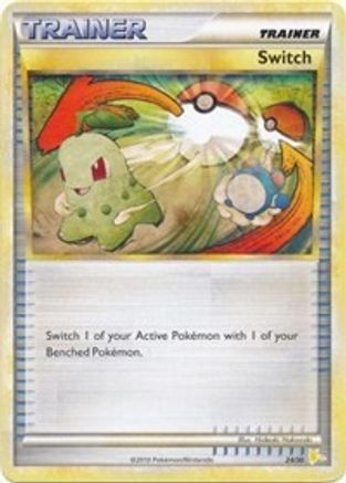Switch (Raichu) 24 HGSS Trainer Kit: Gyarados & Raichu Pokémon card