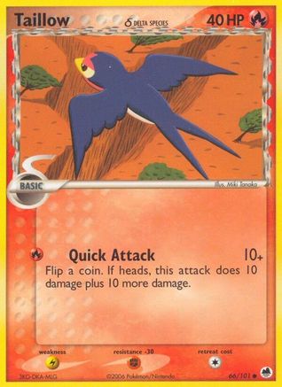 Dragon Frontiers Taillow (Delta Species) #66