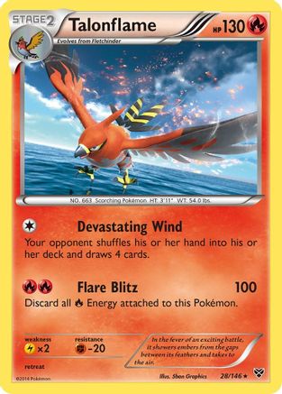 XY Base Set Talonflame #28