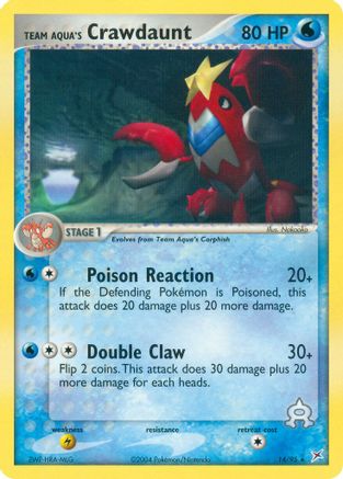 Team Magma vs Team Aqua Team Aqua's Crawdaunt #14