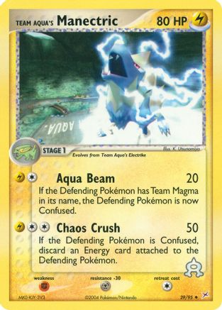 Team Magma vs Team Aqua Team Aqua's Manectric #29