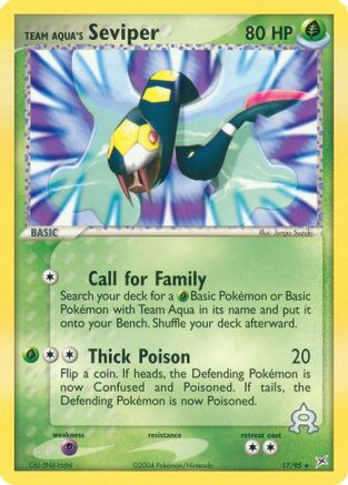 Team Magma vs Team Aqua Team Aqua's Seviper #17