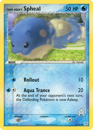 Team Magma vs Team Aqua Team Aqua's Spheal #57