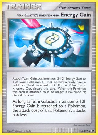 Platinum Team Galactic's Invention G-101 Energy Gain #116