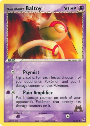 Team Magma vs Team Aqua Team Magma's Baltoy #32