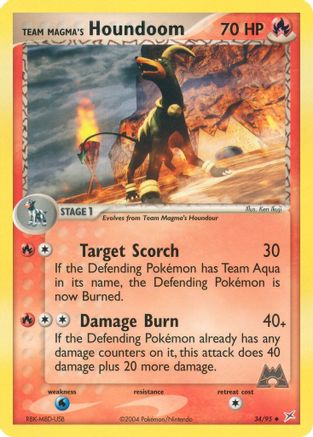 Team Magma vs Team Aqua Team Magma's Houndoom #34