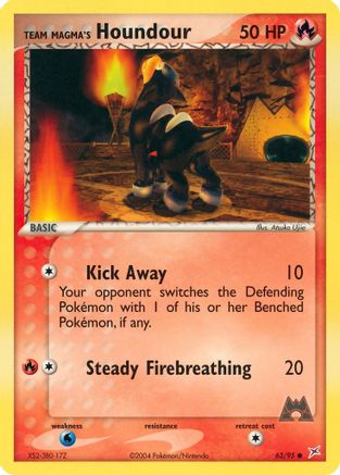 Team Magma vs Team Aqua Team Magma's Houndour #63