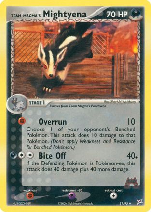 Team Magma vs Team Aqua Team Magma's Mightyena #21