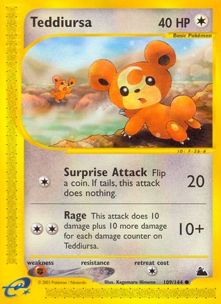 Skyridge Teddiursa #109