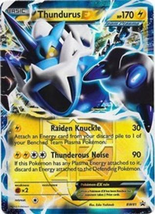 Black and White Promos Thundurus EX (Team Plasma) #BW81