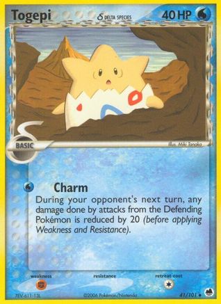 Dragon Frontiers Togepi (Delta Species) #41