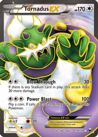 Dark Explorers Tornadus EX (108 Full Art) #108