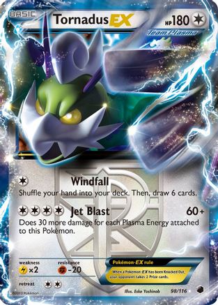 Plasma Freeze Tornadus EX (Team Plasma) #98