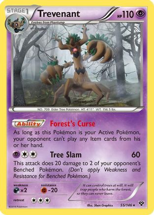 XY Base Set Trevenant #55