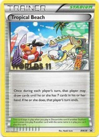 Black and White Promos Tropical Beach - BW28 (Worlds 11) #BW28
