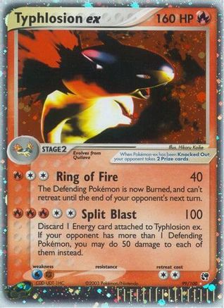 Sandstorm Typhlosion ex #99