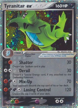Unseen Forces Tyranitar ex #111