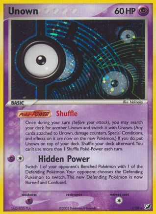 Unown (I) I Unseen Forces Pokémon card