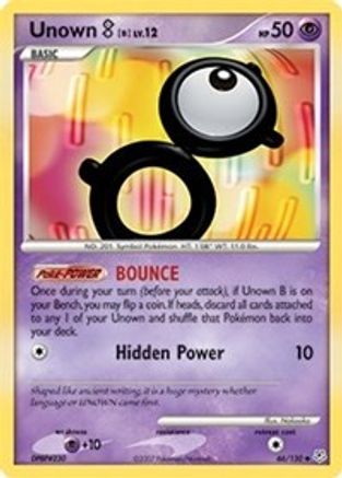 Diamond and Pearl Unown [B] #66