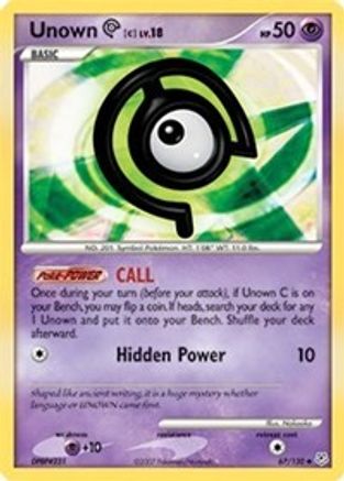 Diamond and Pearl Unown [C] #67