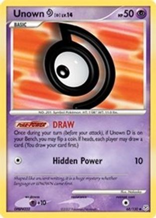 Diamond and Pearl Unown [D] #68